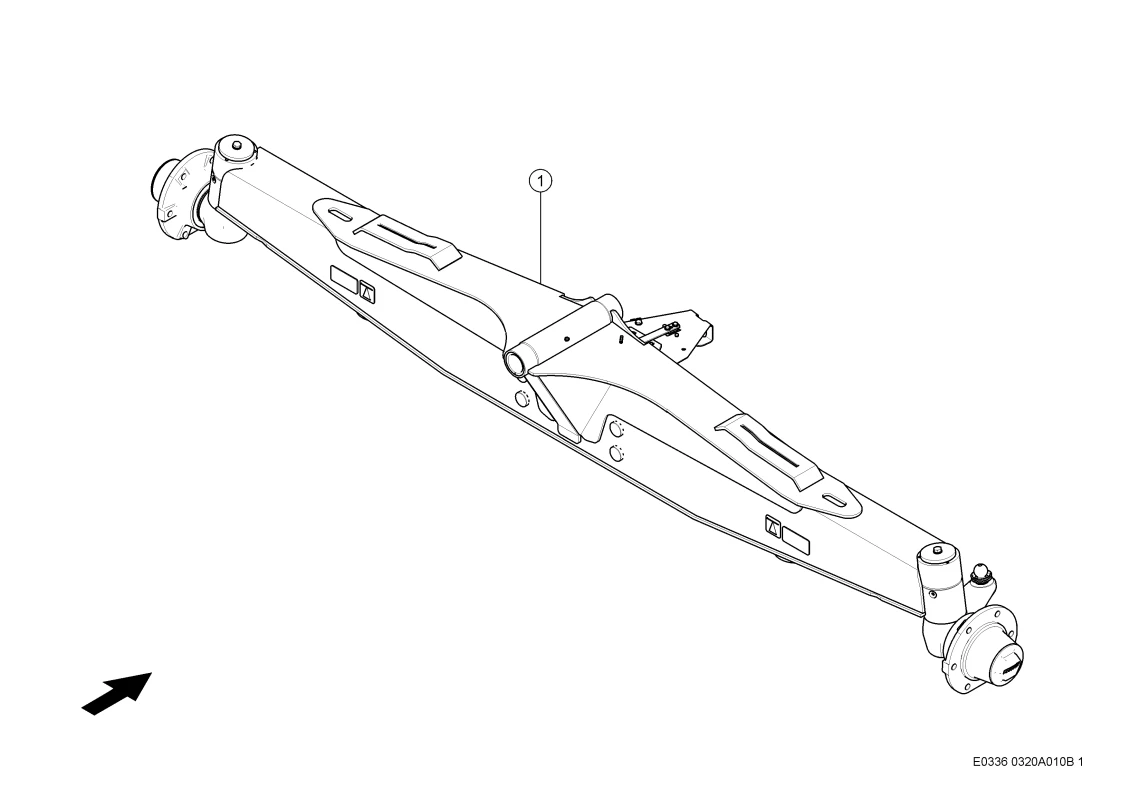 Lenkachse Komplett. Запчасти для комбайнов TUCANO 580-570 № машины C3800011 - C3899999. Схема 1