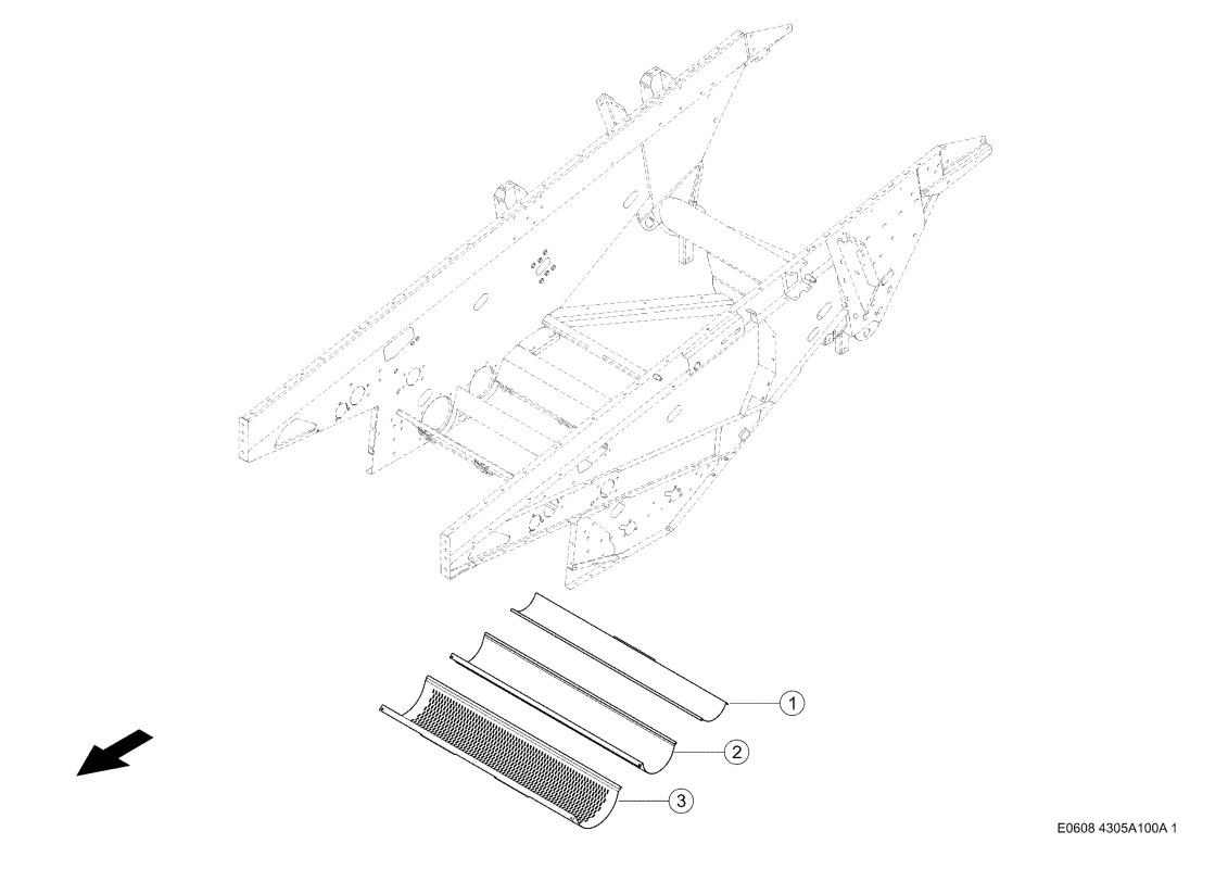 Корпус. Запчасти для комбайнов TUCANO 450-440 № машины L3500011 - L3599999