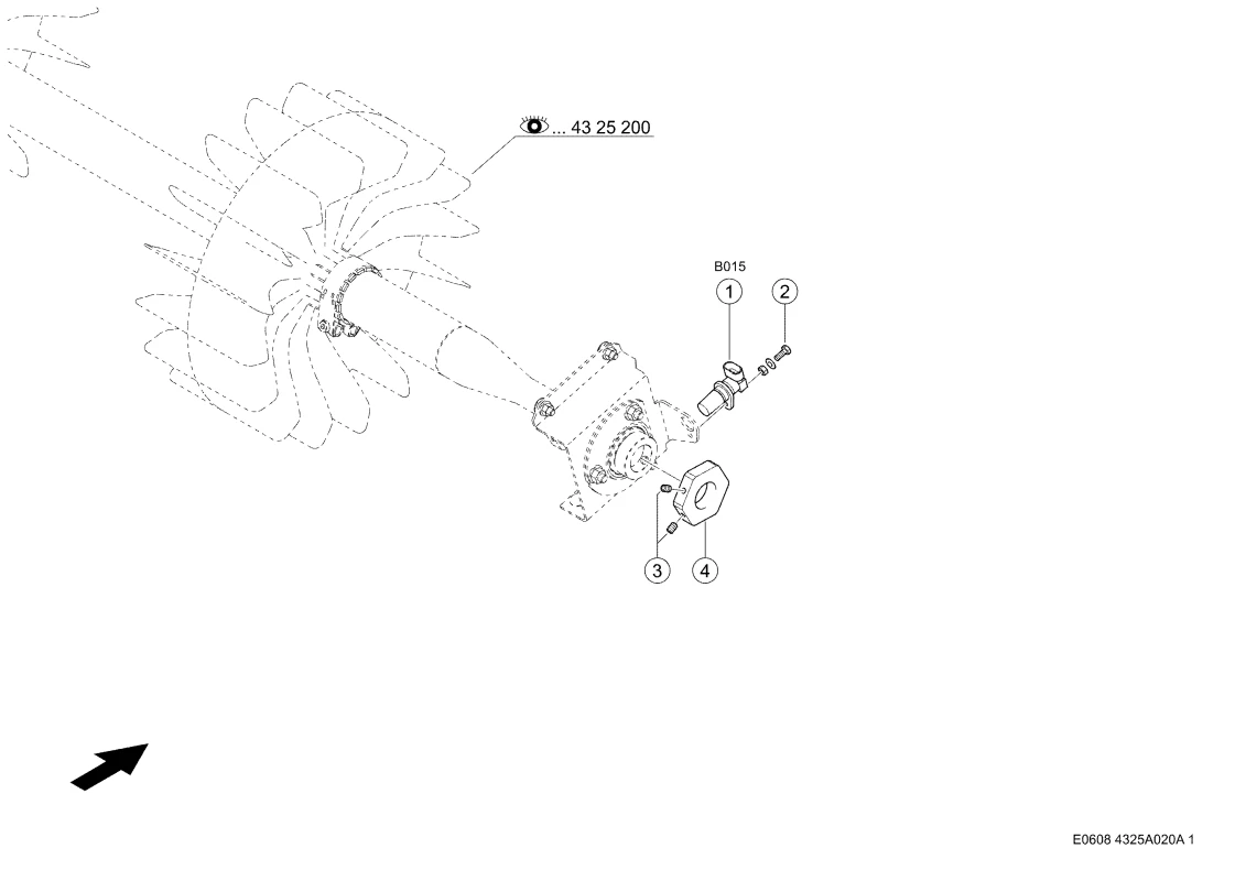 Drehzahlsensor Geblase. Запчасти для комбайнов TUCANO 450-440 № машины L4500011 - L4599999