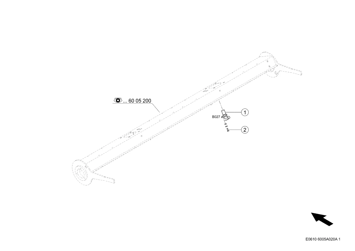 Sensor Spreuverteiler. Запчасти для комбайнов TUCANO 450-440 № машины L4500011 - L4599999