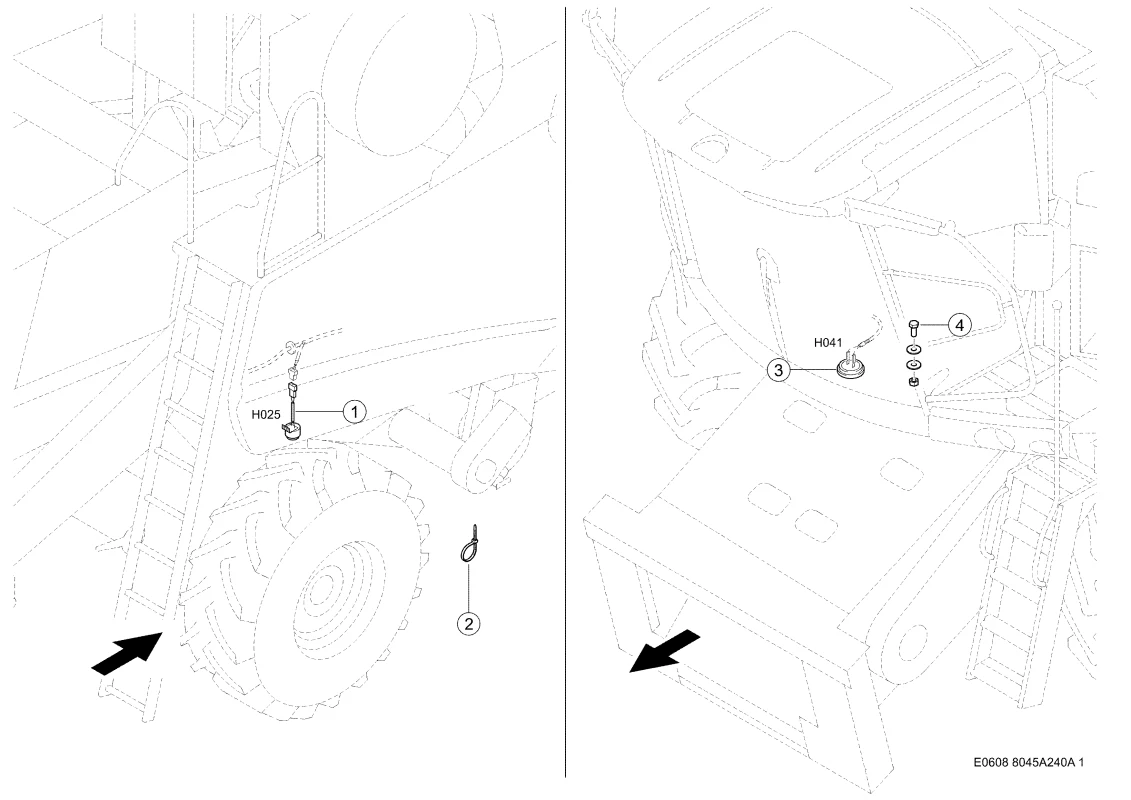 Hupe. Запчасти для комбайнов TUCANO 450-440 № машины L4500011 - L4599999