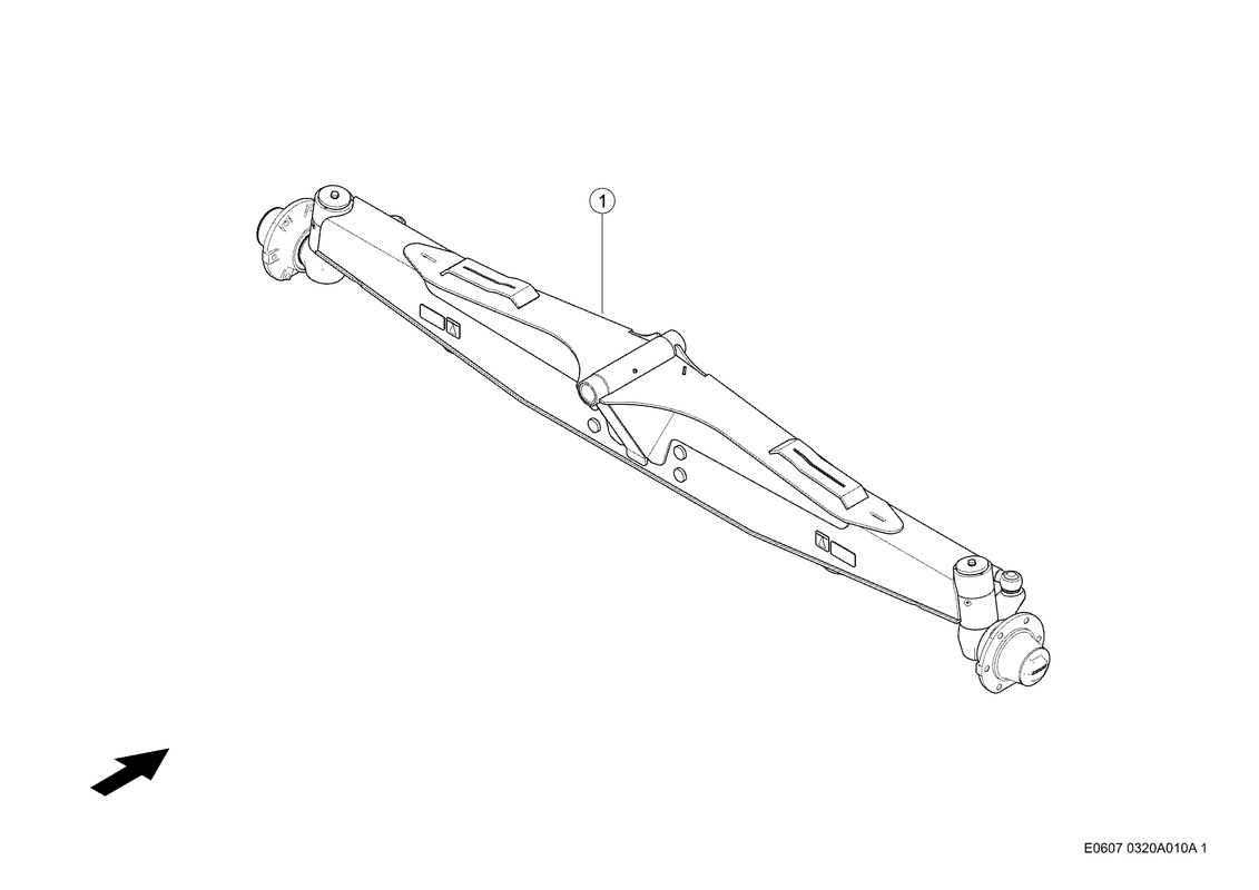 Lenkachse Komplett. Запчасти для комбайнов TUCANO 430-420 № машины L3400011 - L3499999