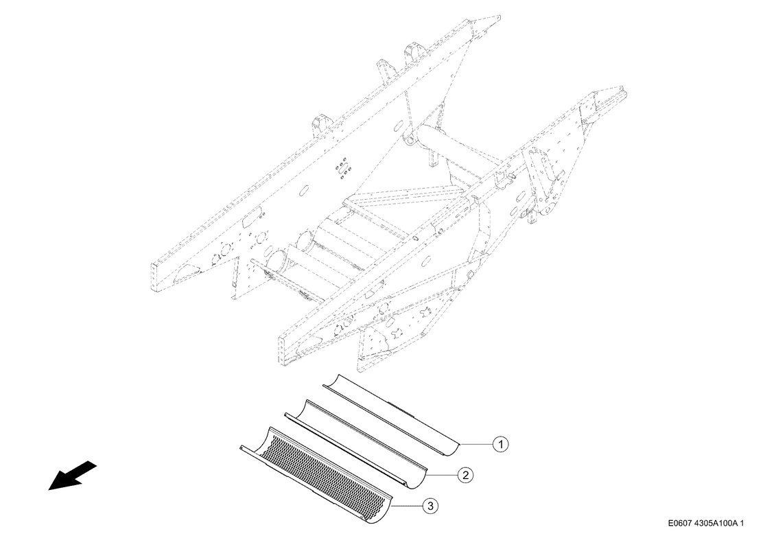 Корпус. Запчасти для комбайнов TUCANO 430-420 № машины L3400011 - L3499999